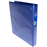 CARPETA CON VENTANA ARO "O" AZUL KINERA